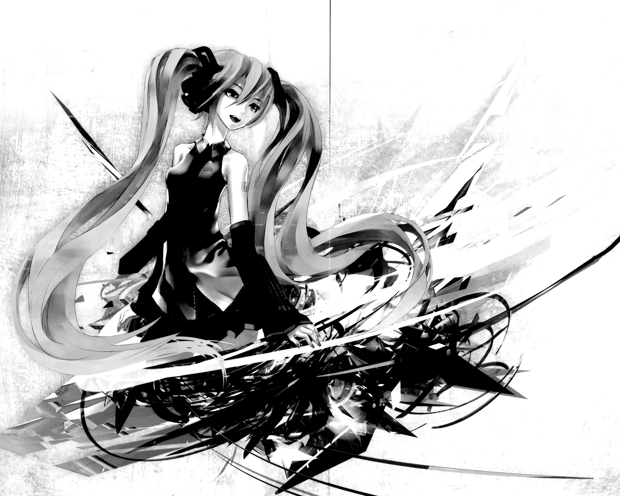 Арт с Хатсуне Мику обои