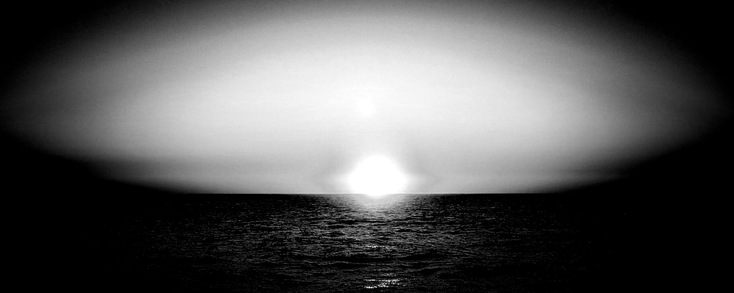 Заходящее солнце обои