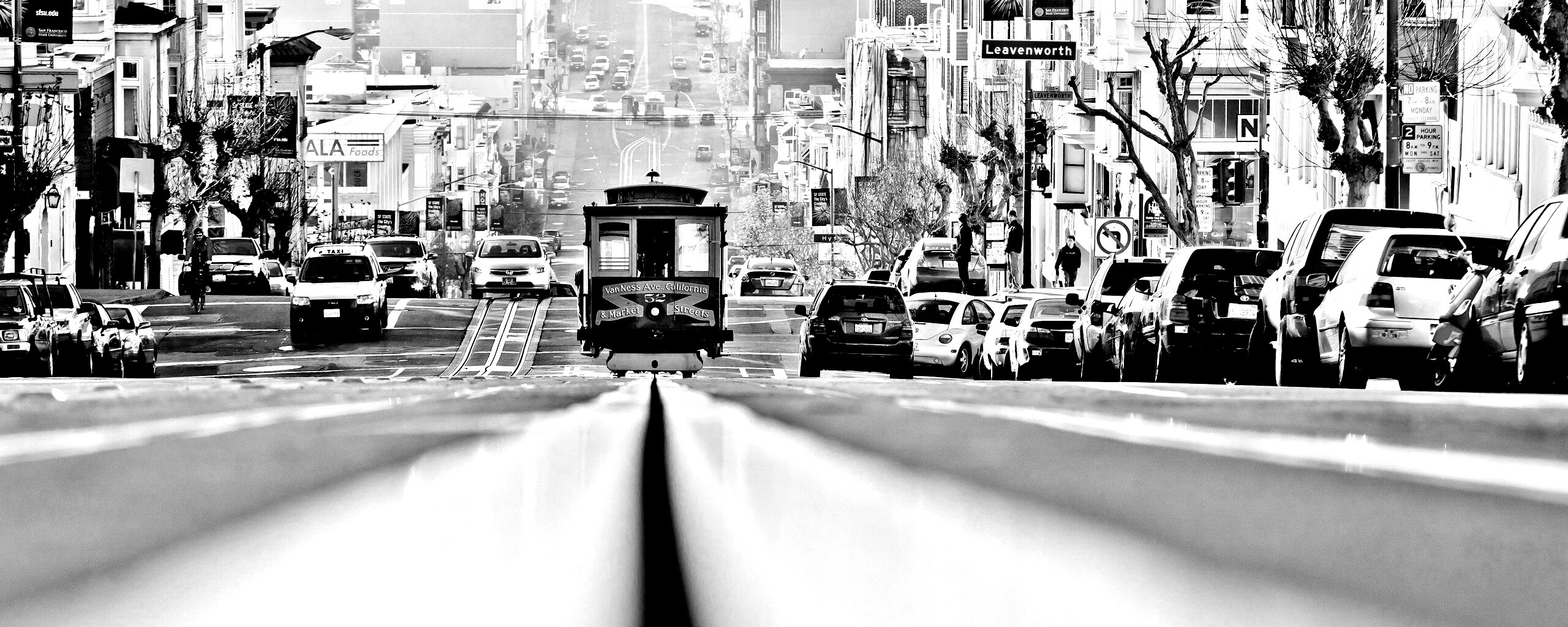 Утро в городе обои