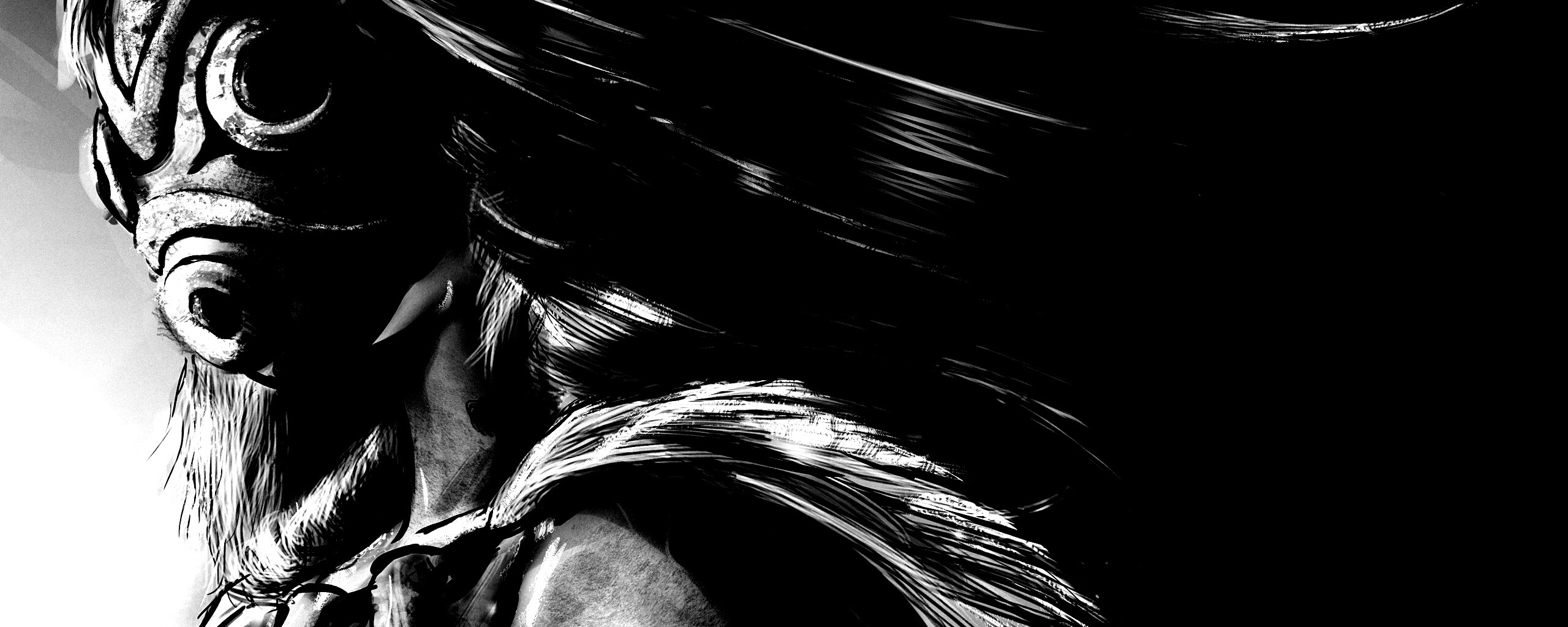 Страшная маска обои