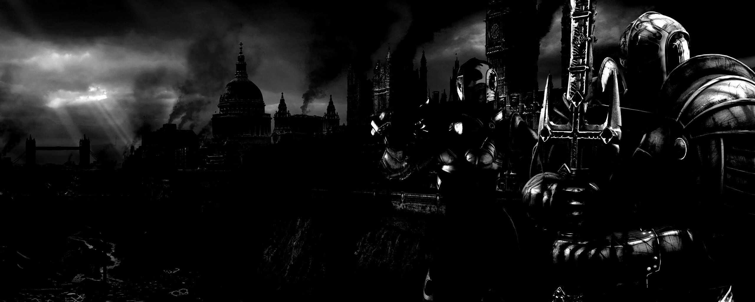 Постапокалиптический Лондон из игры обои