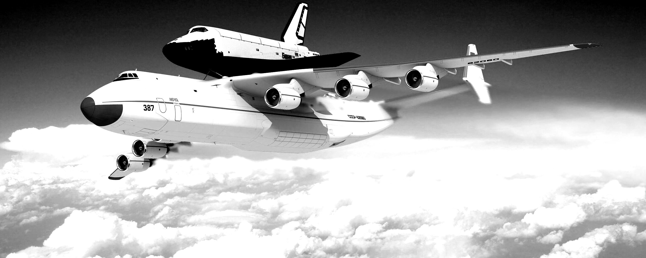 Авиатранспортировка Бурана обои