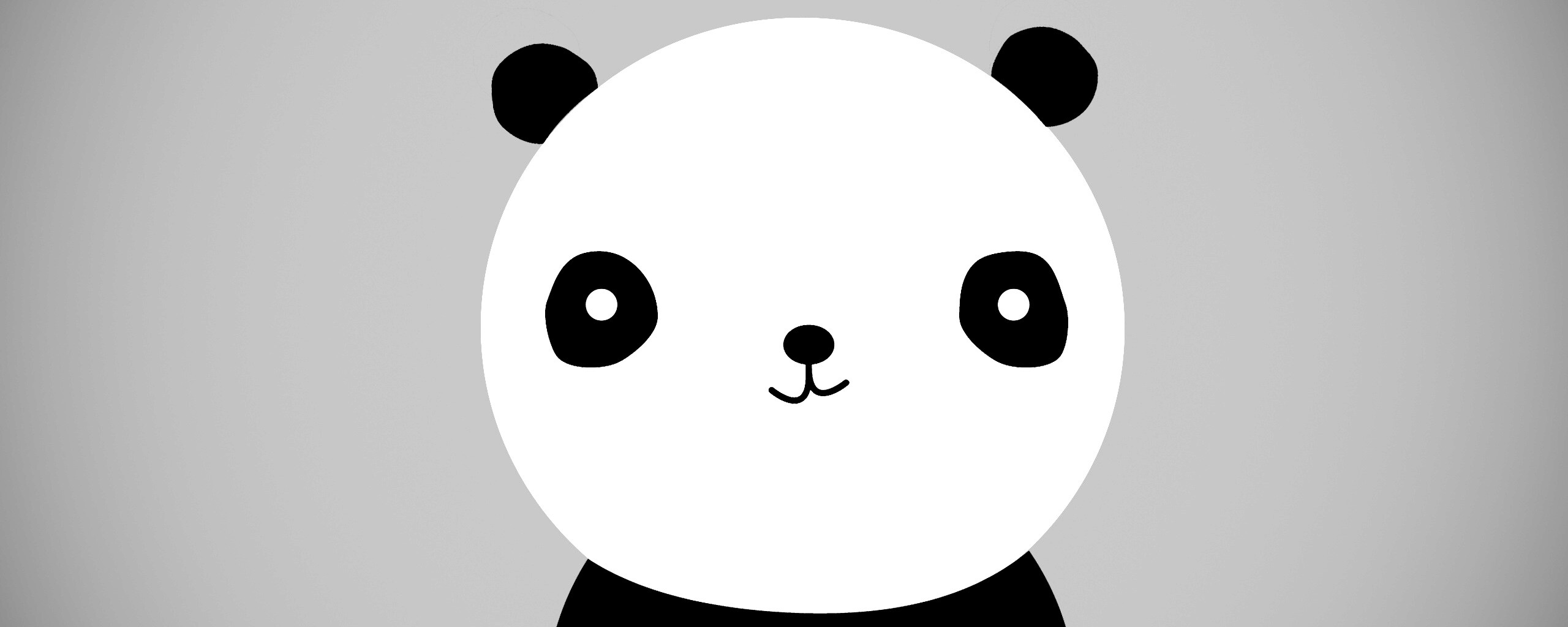 Минималистичная панда обои