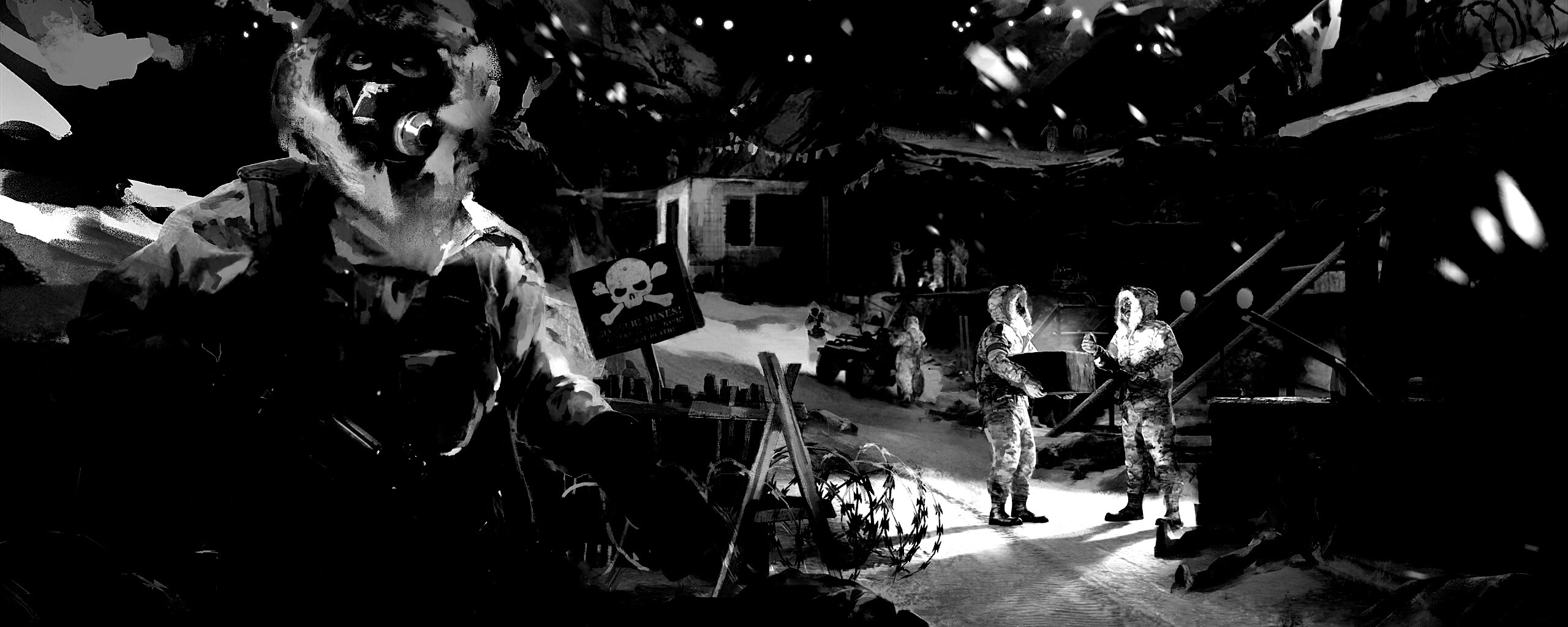 Снежно и опасно обои