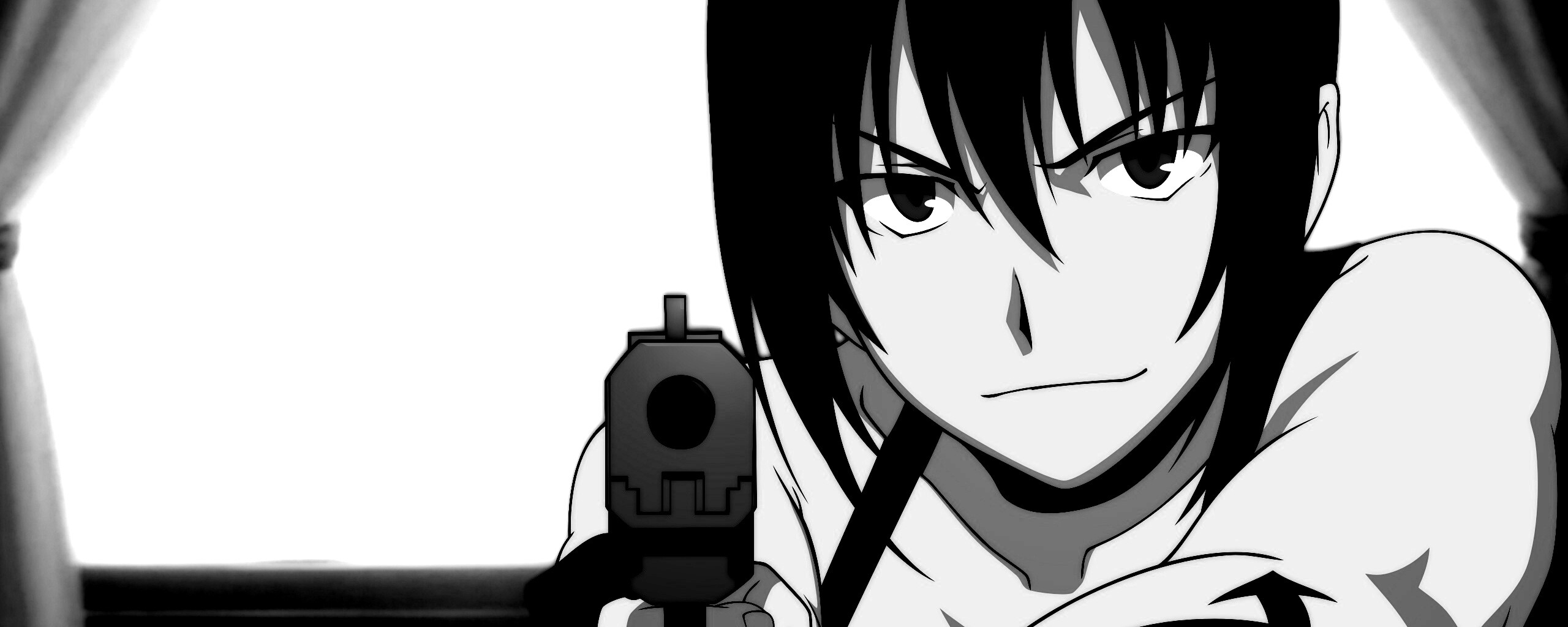 Девушка с пистолетом обои