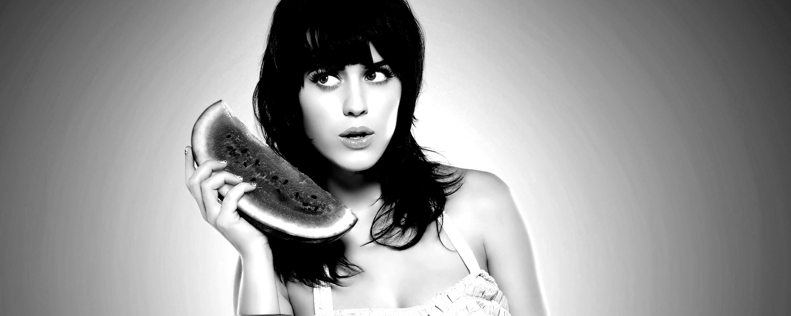 Кэти Пэри и арбуз обои