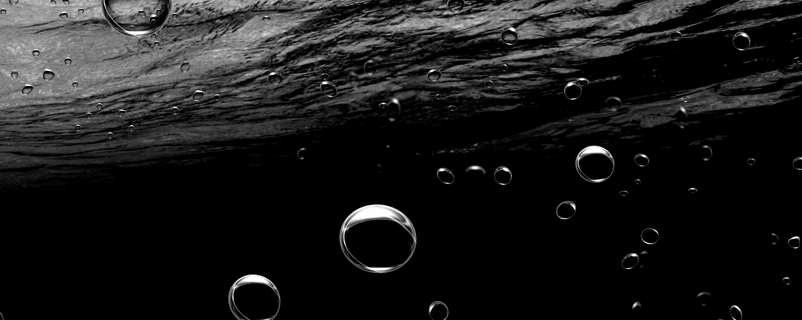 Пузыри под водой обои