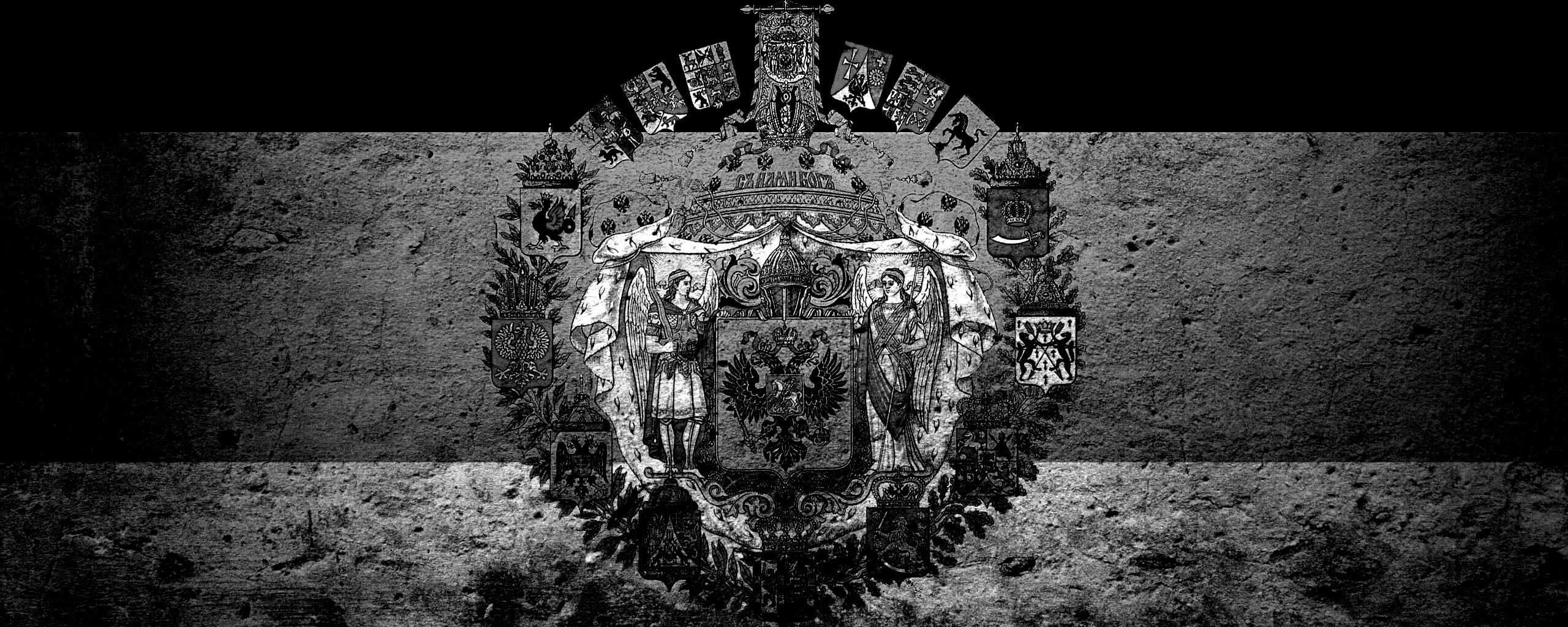 Флаг Российской Империи в стиле гранж обои