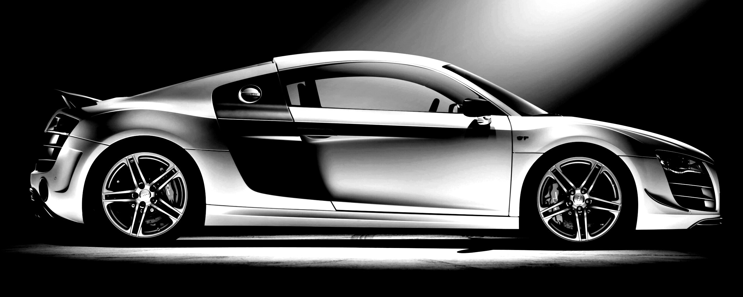 Audi R8 вид сбоку обои