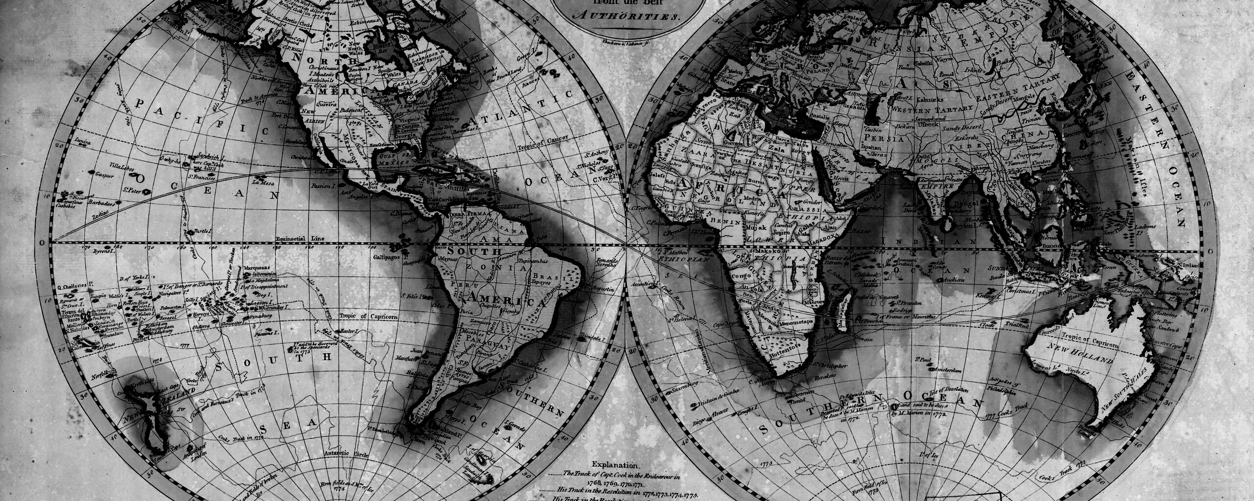 Старинная карта мира обои