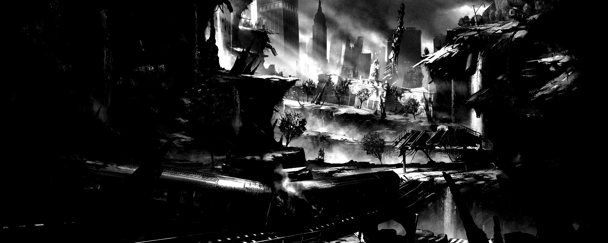 Развалины Нью-Йорка обои