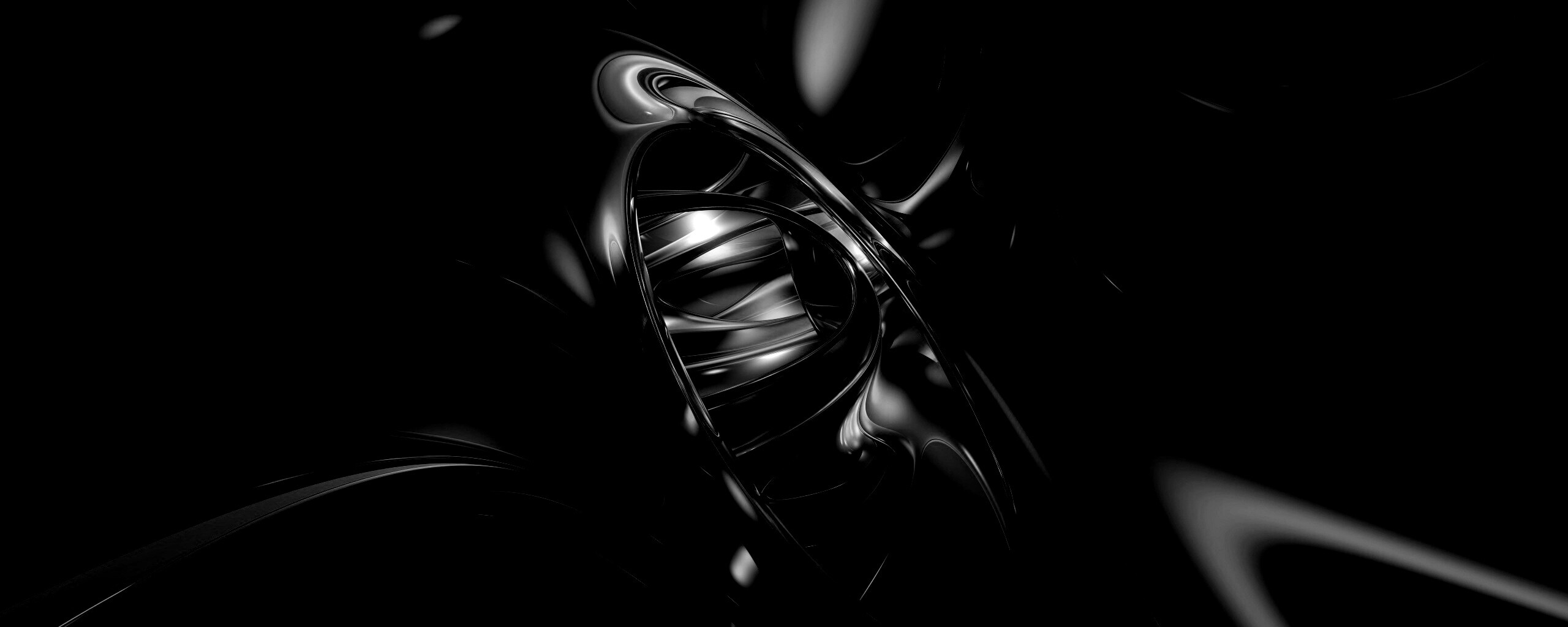 Темная переливчатая абстракция обои