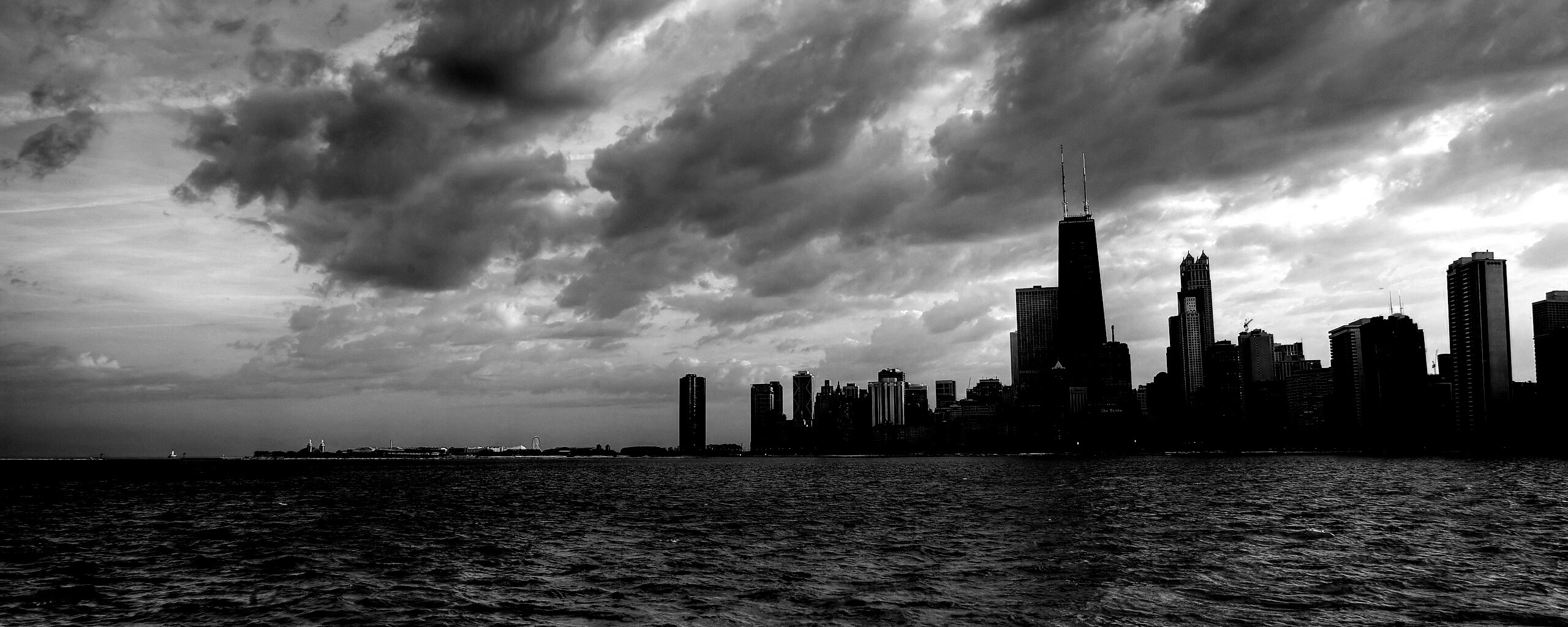 Вид на Чикаго обои