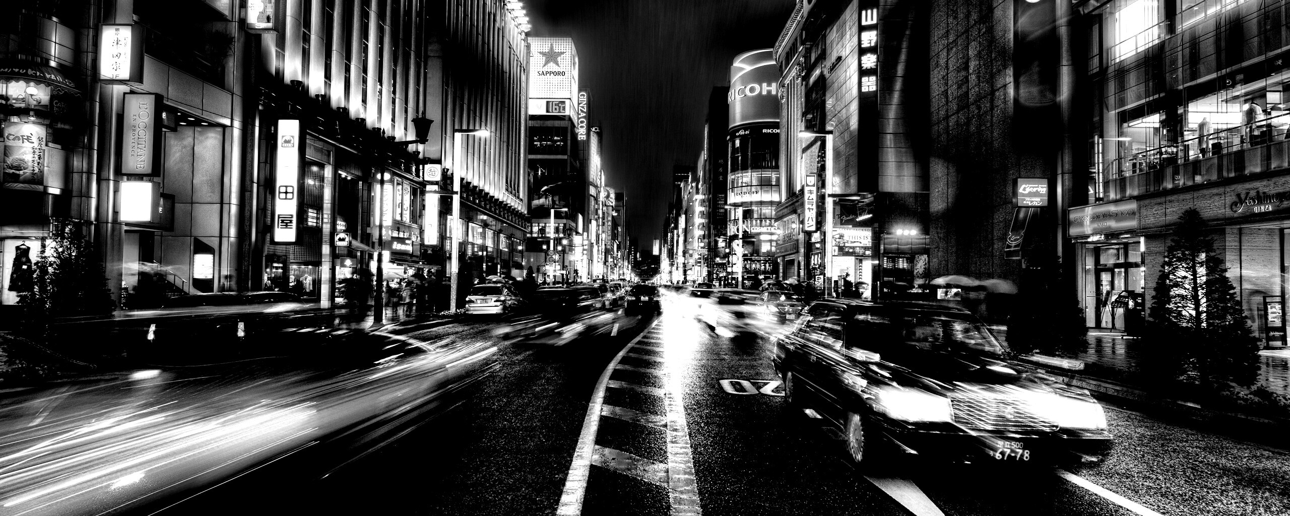 Ночное движение обои