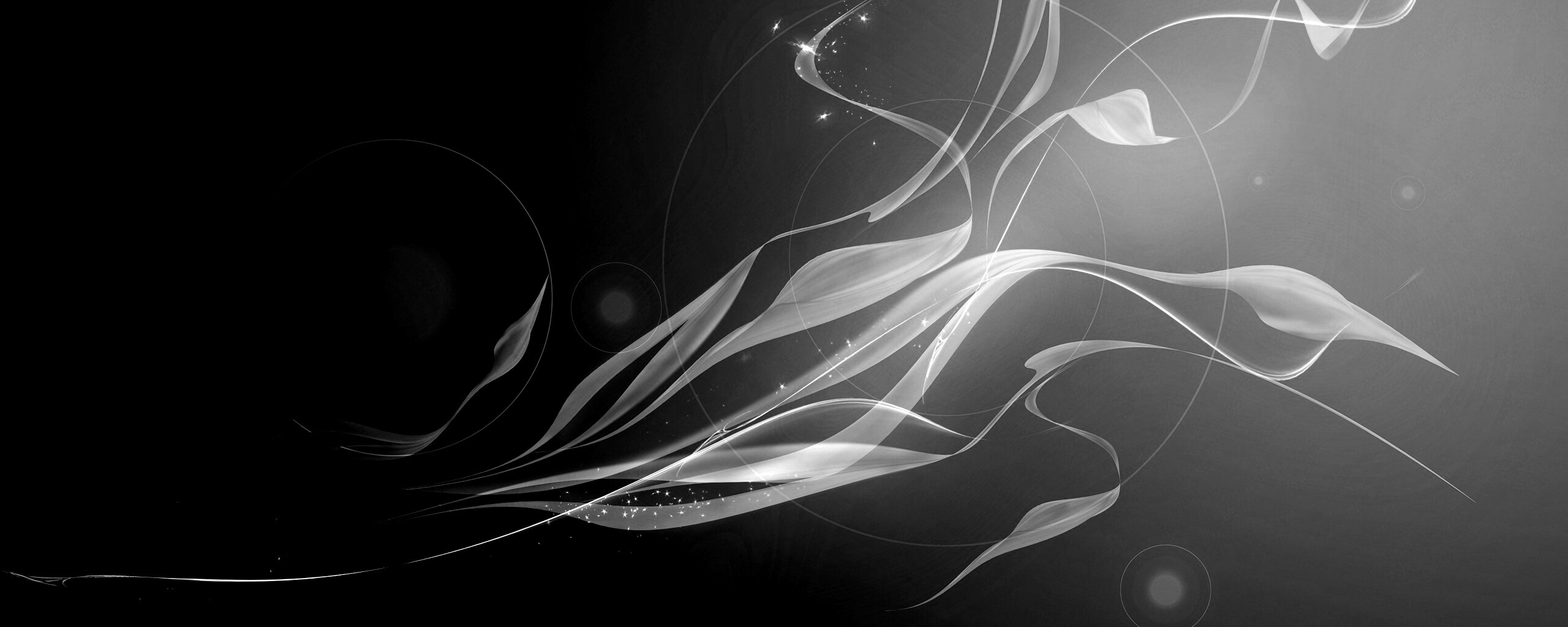 Зеленые абстрактные лепестки обои