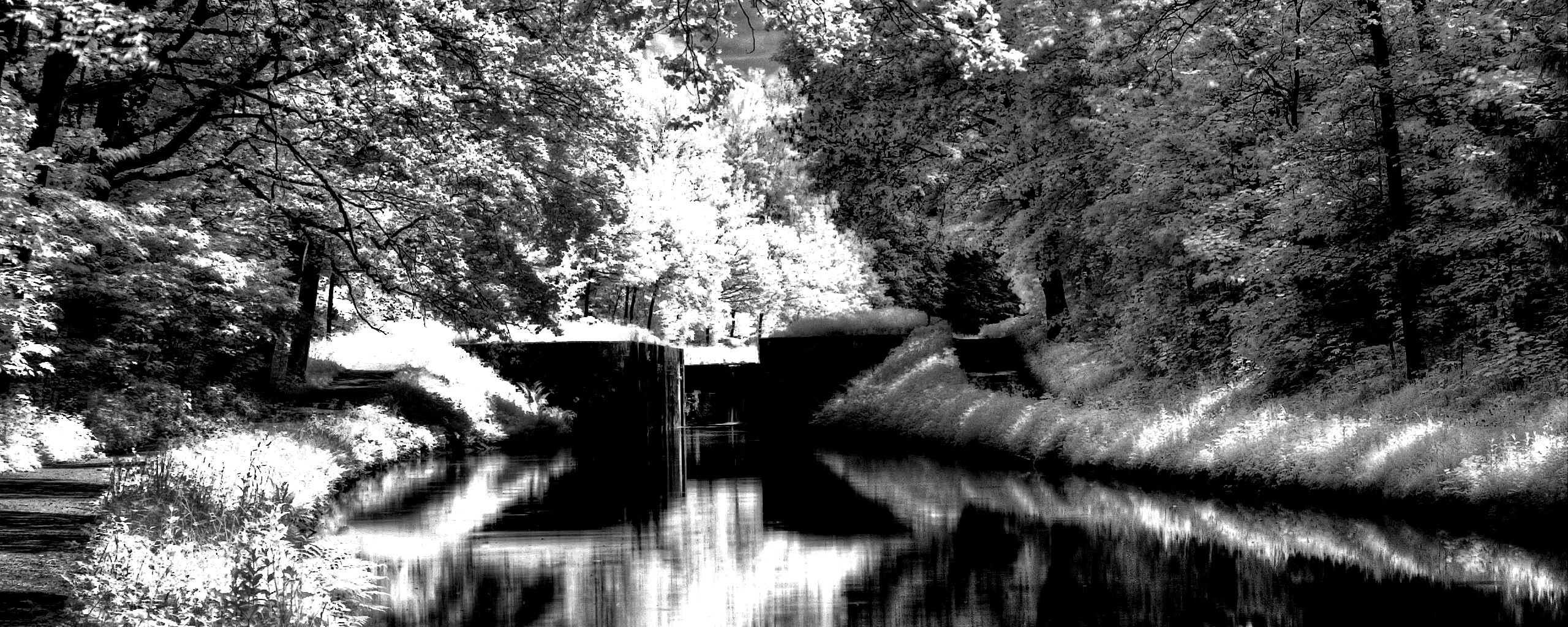 Замёрзжий канал обои