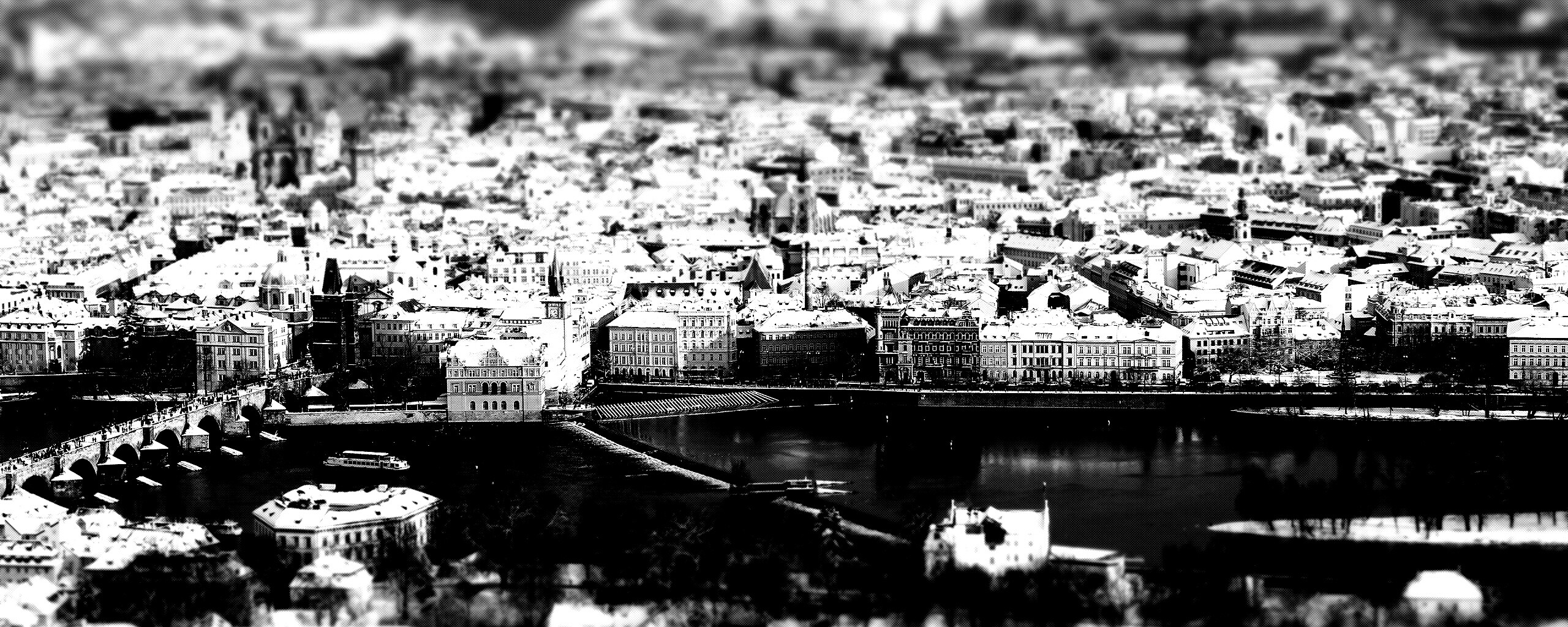 Вид на город обои