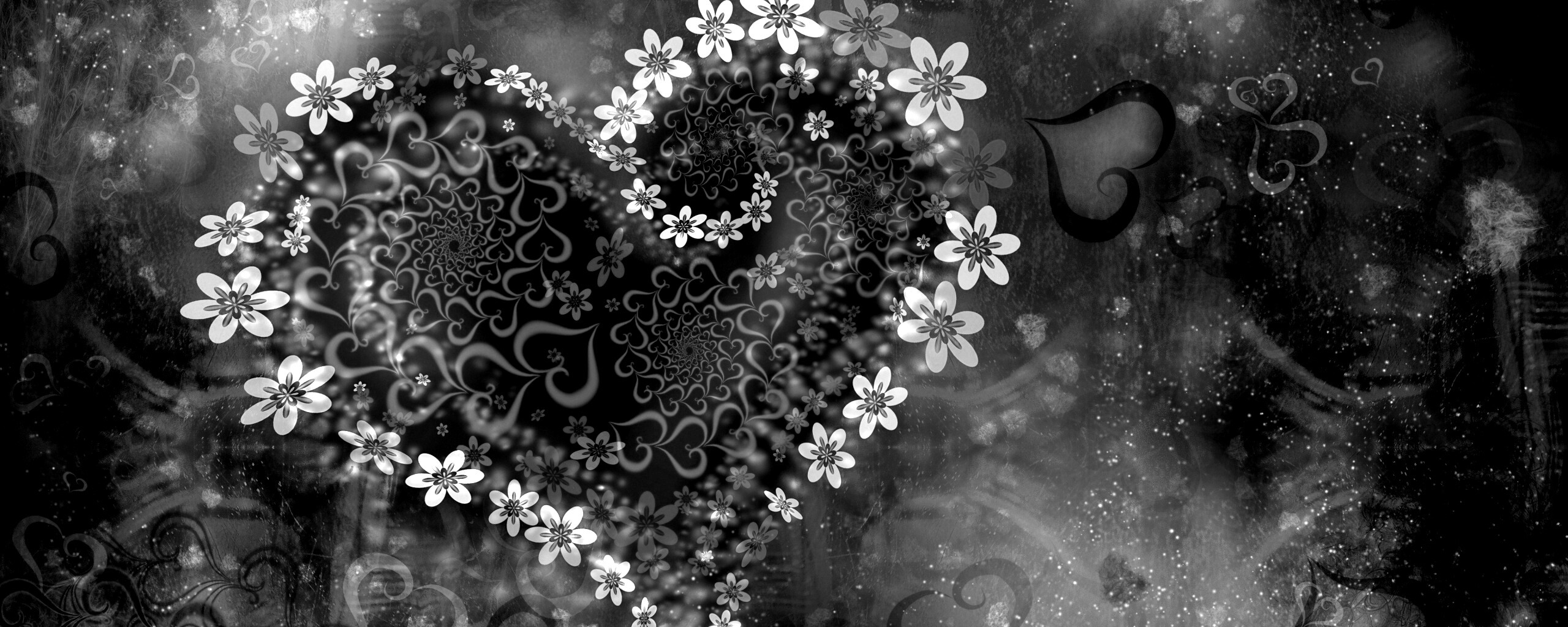 Цветочное сердце обои