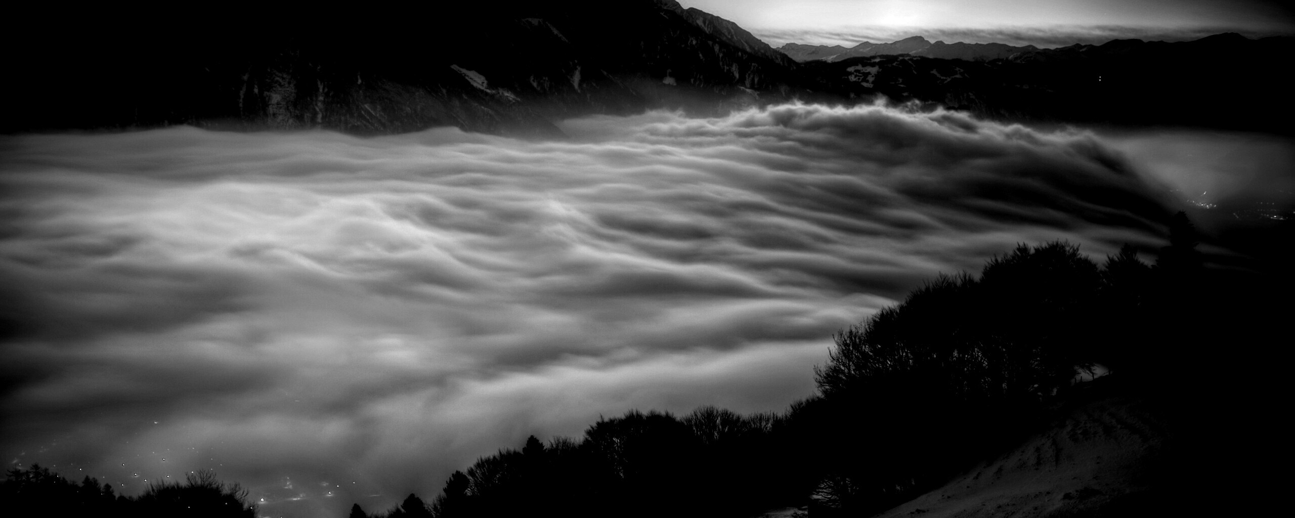 Туман в долине обои