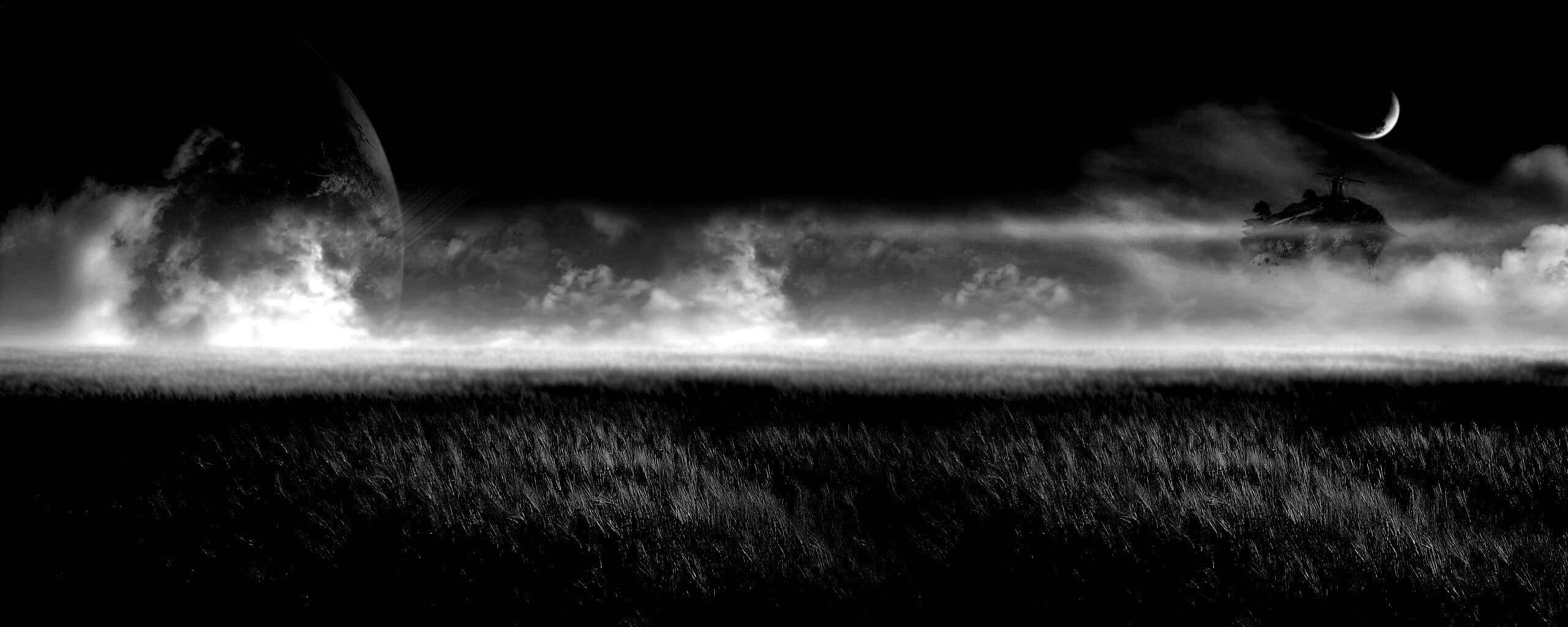 Луг на другой планете обои