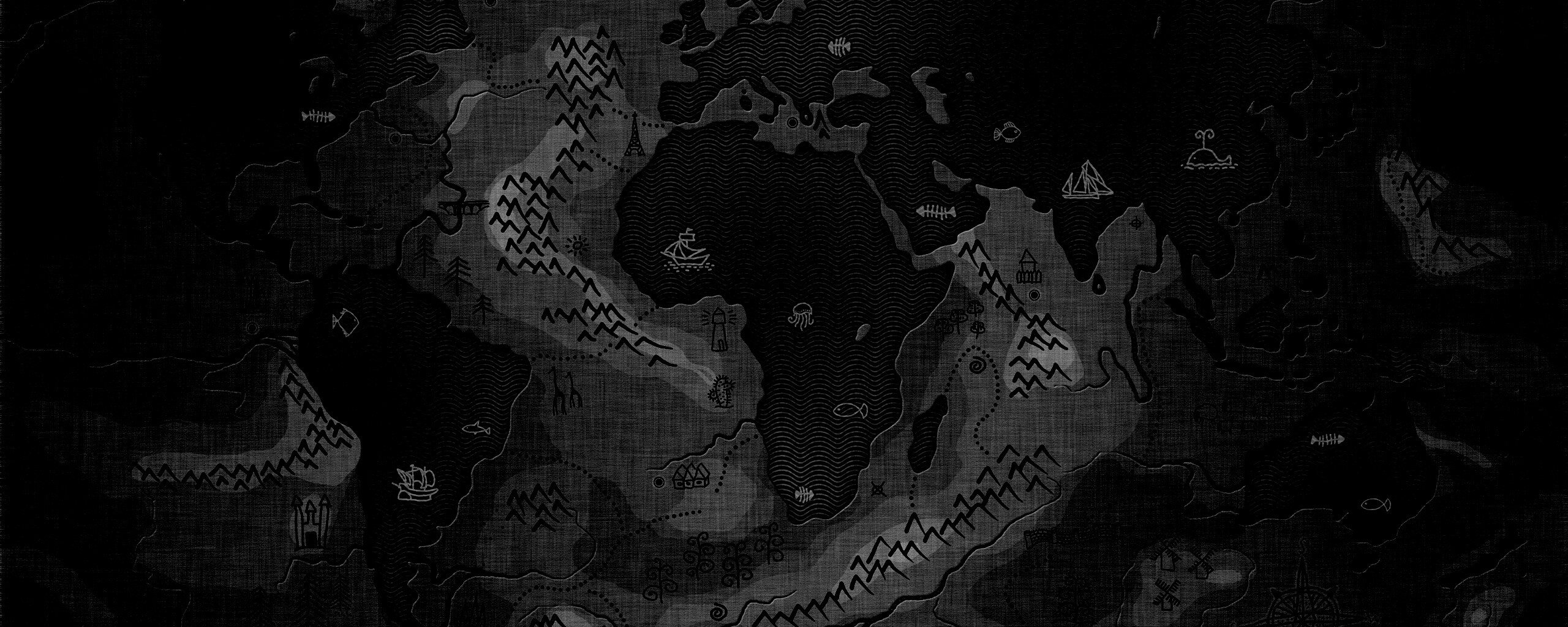 Карта мира наоборот обои