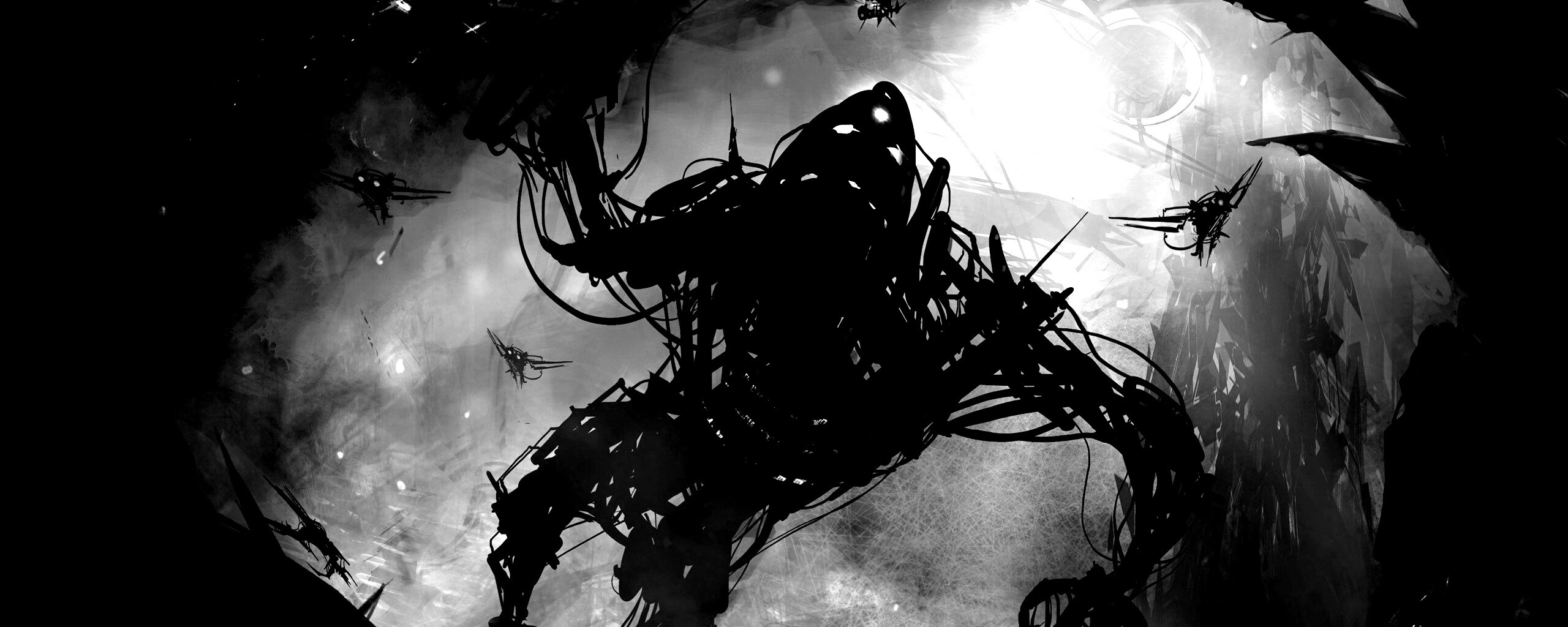 Подзёмный темный монстр обои