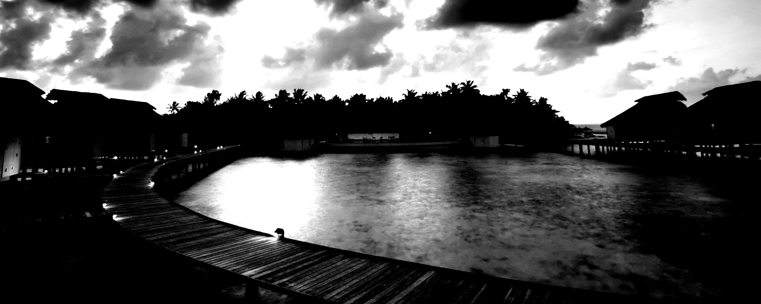 Бунгало на воде обои