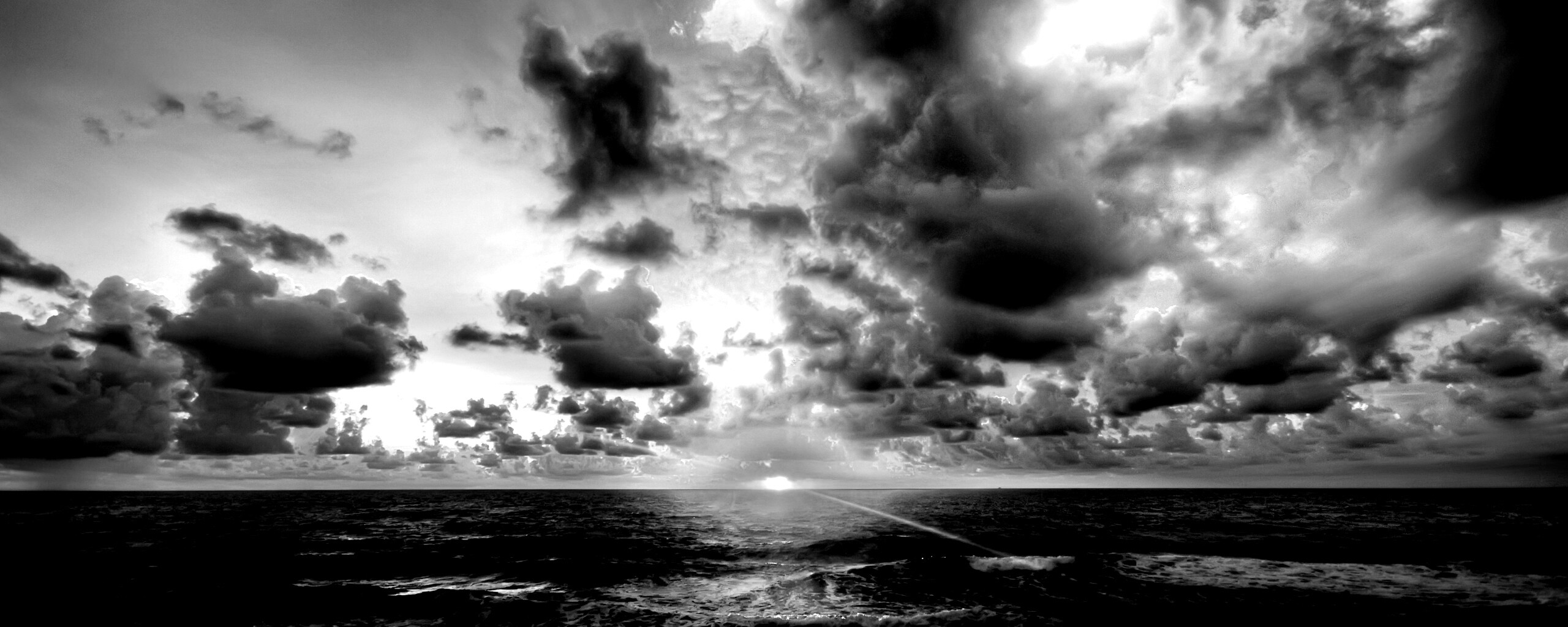 Закат на море обои