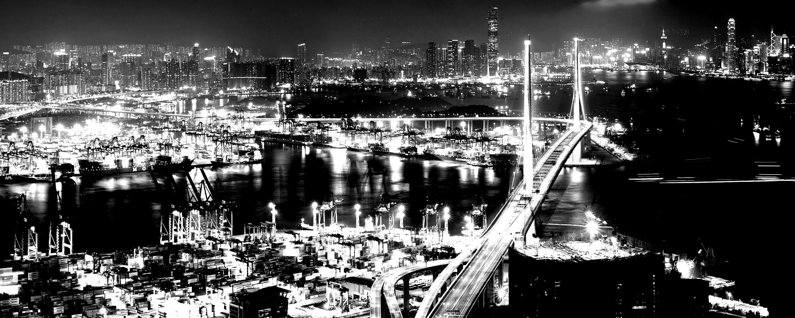 Ночная городская жизнь обои