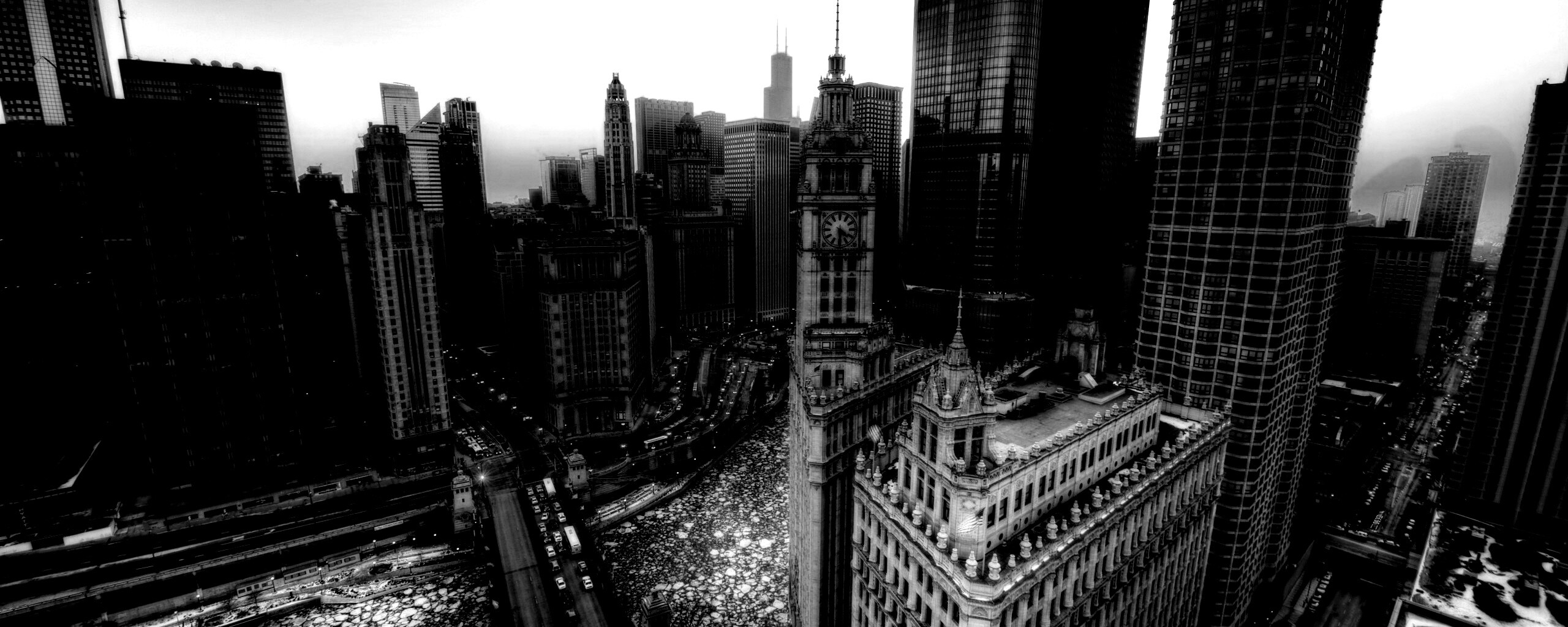 Вид на город обои