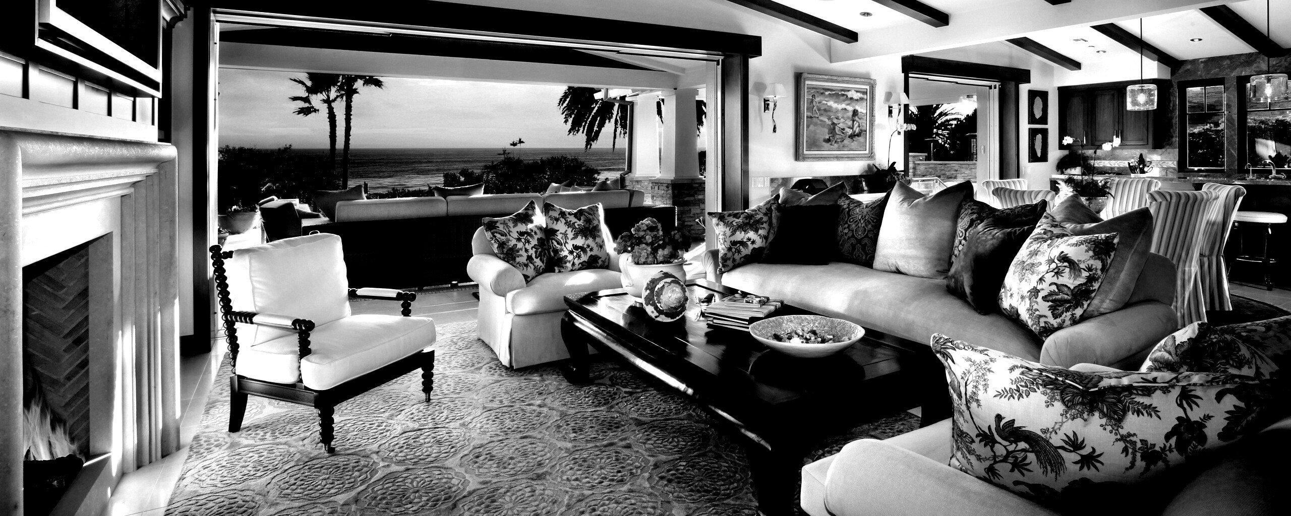 Уютная гостиная обои