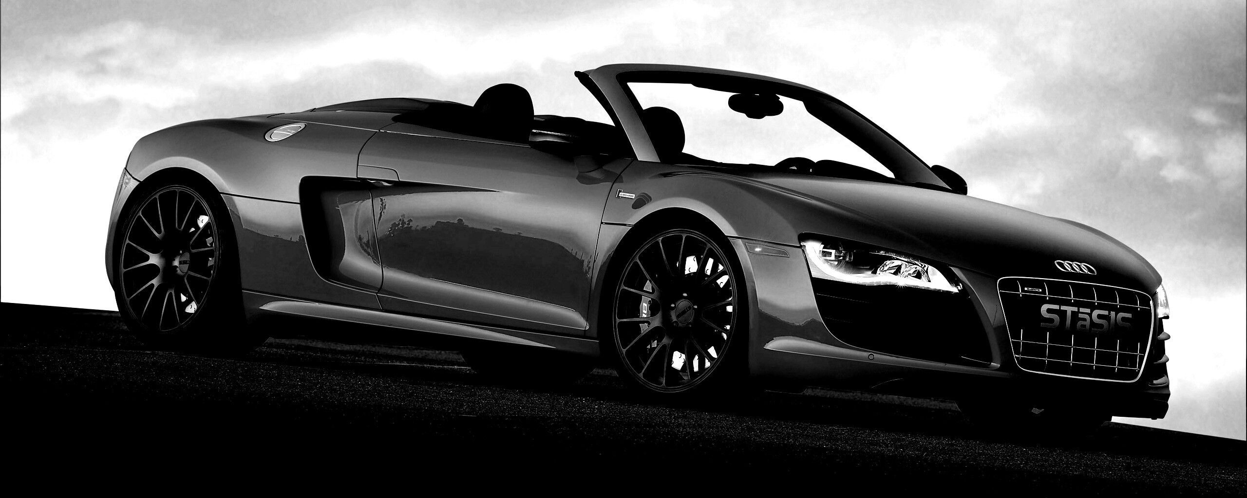 Красная Audi обои