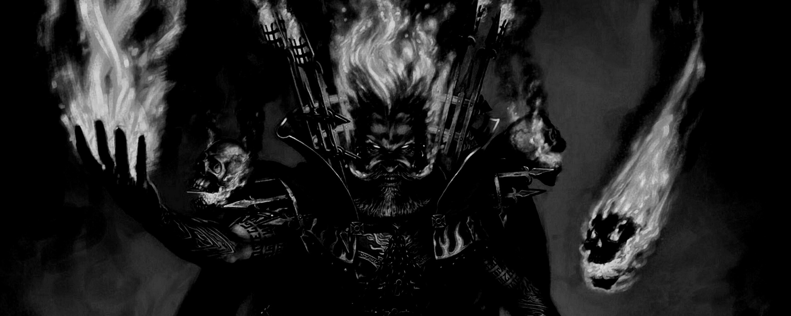 Огненный демон обои