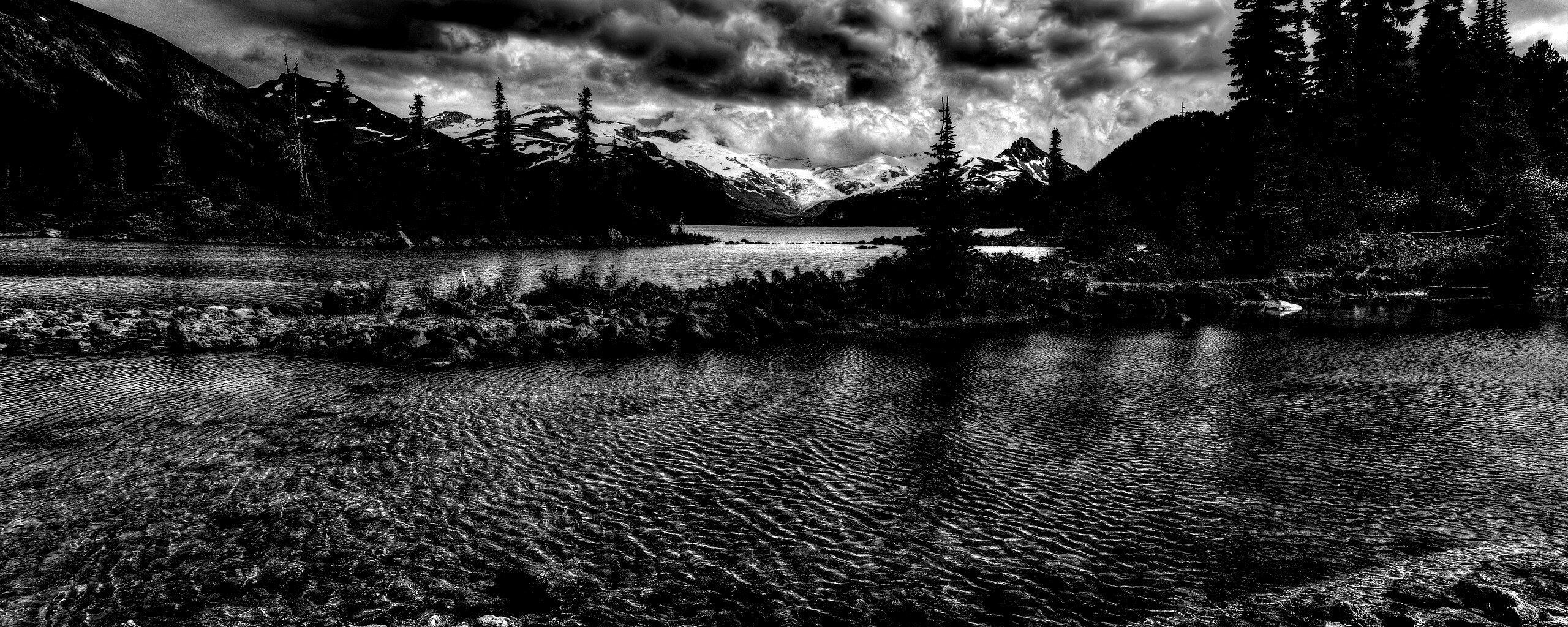 Горная река обои