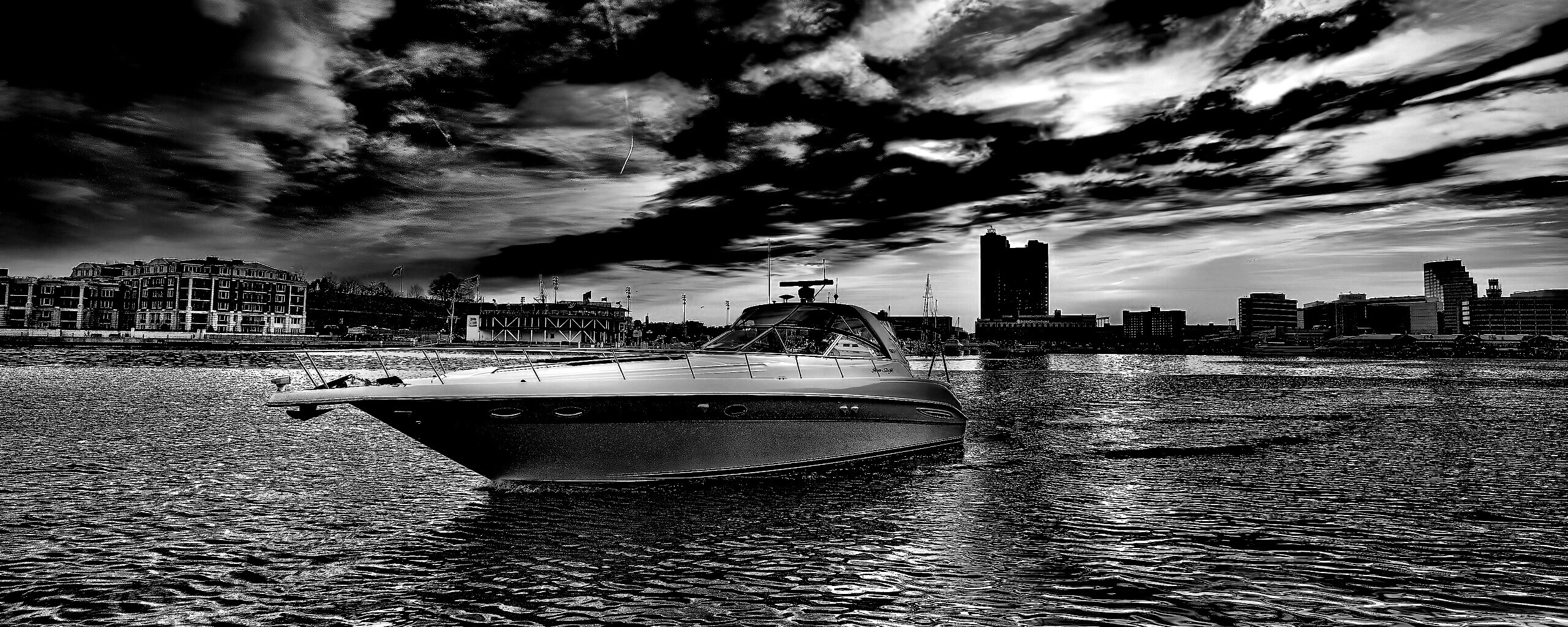 Яхта HDR обои