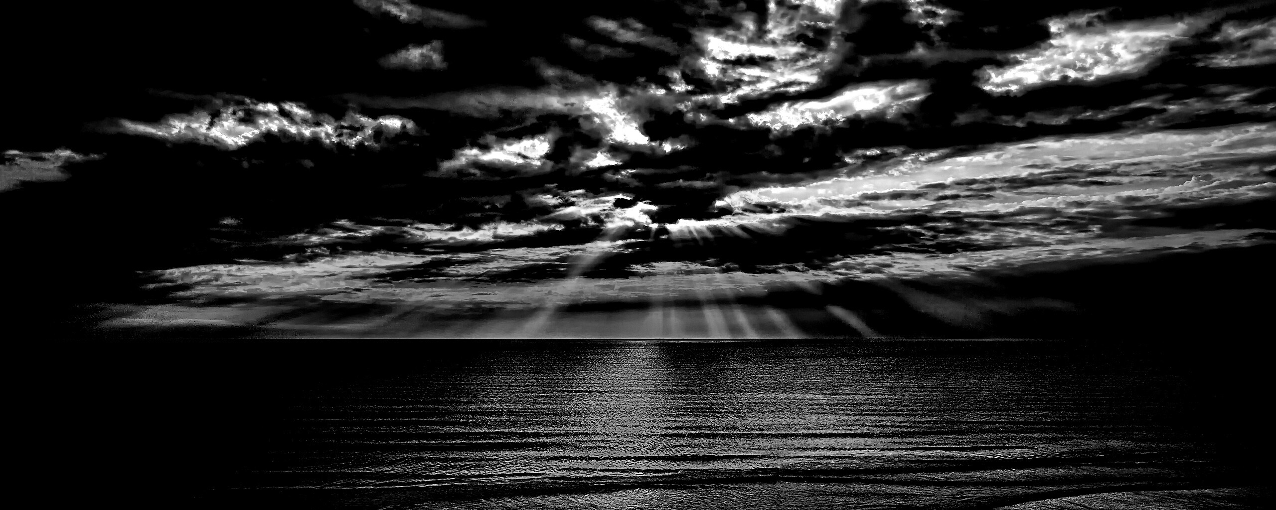 Красивый закатный берег обои