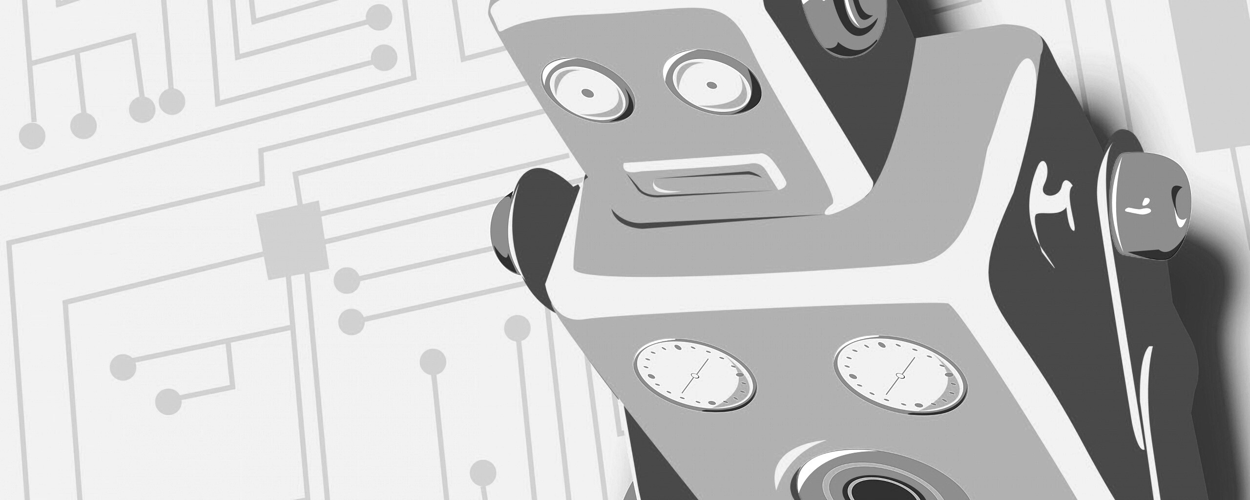 Векторный робот обои