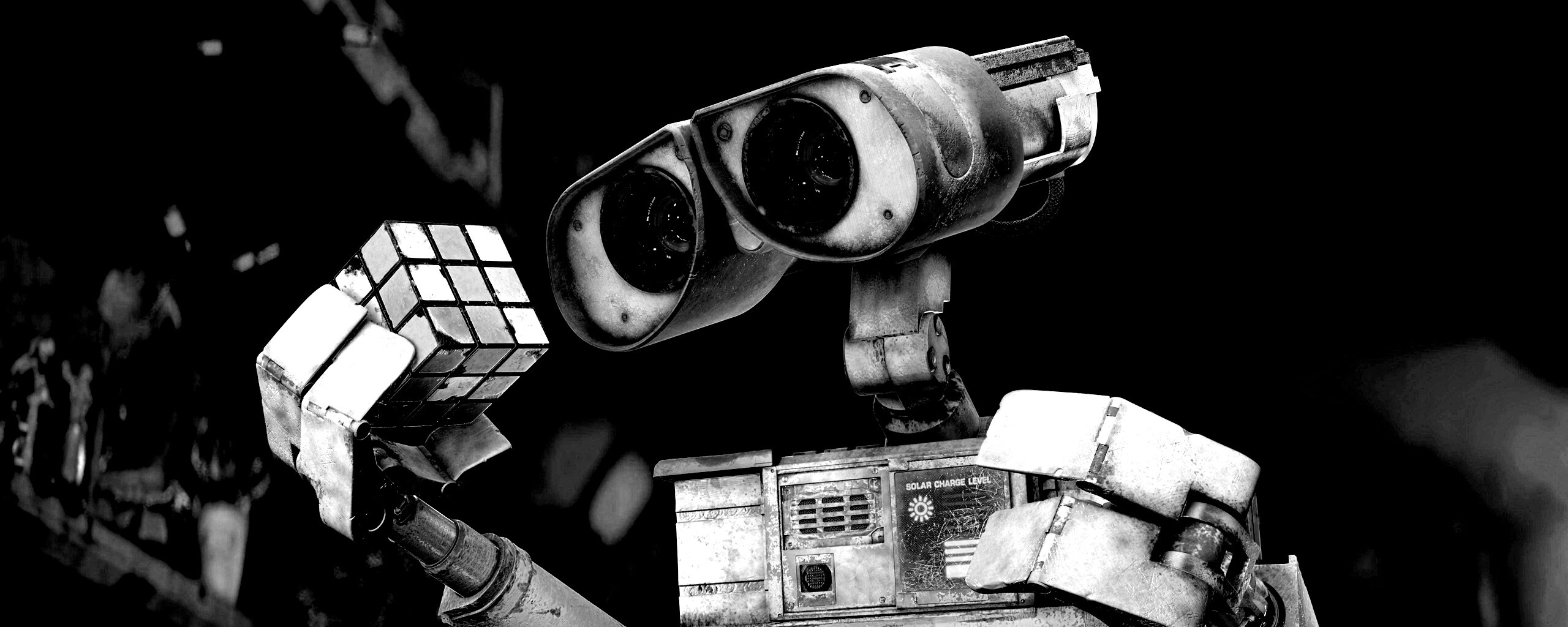 Валли и кубик Рубика обои