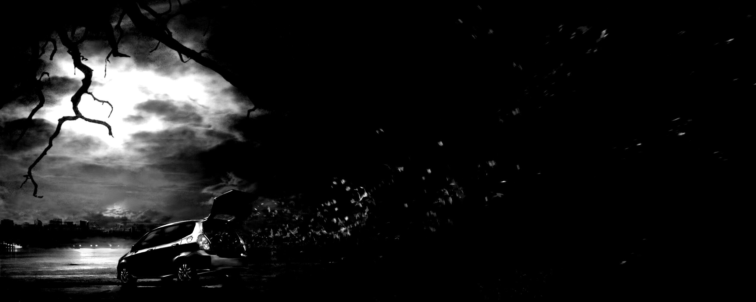 Темное авто обои