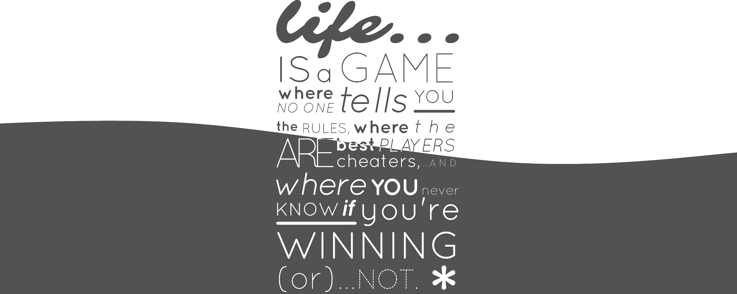 Жизнь - игра обои