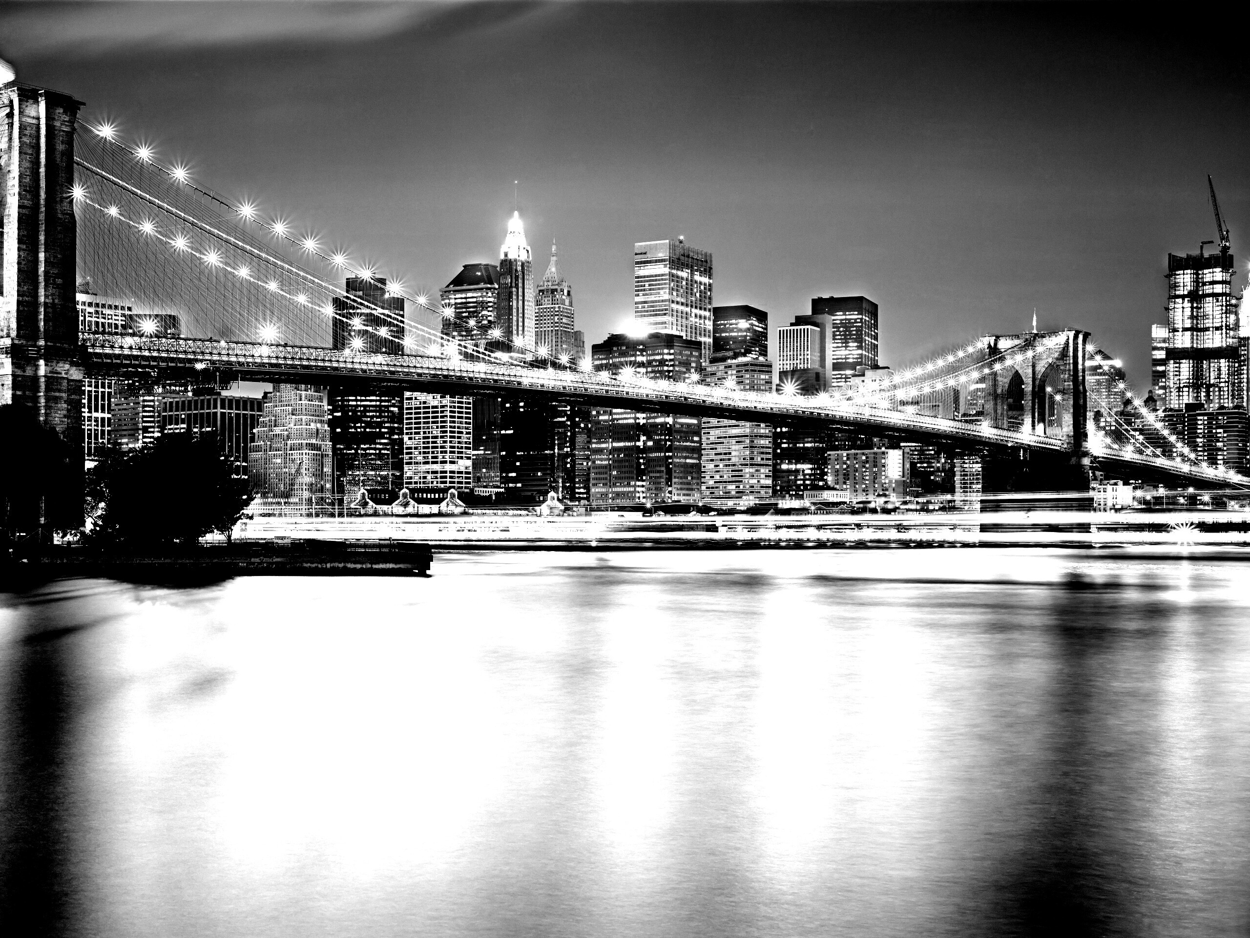 Огни ночного города обои