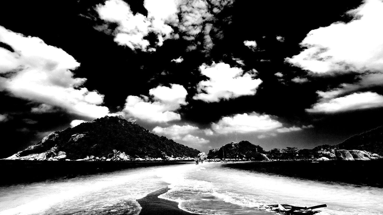 Двойное море обои