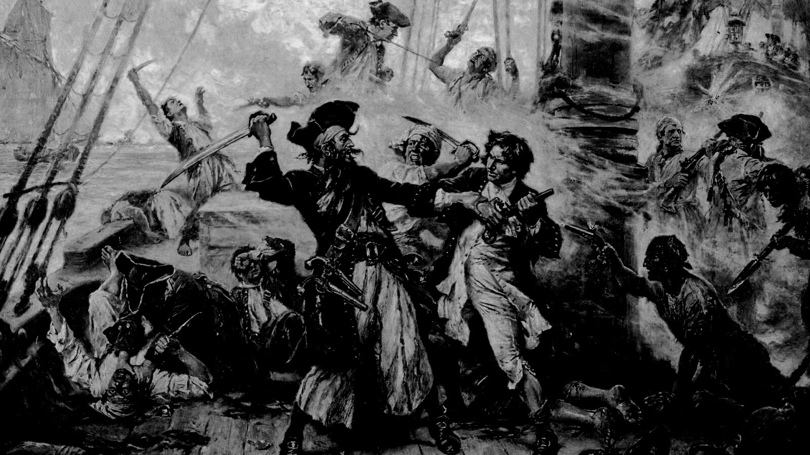 Бой с пиратами обои