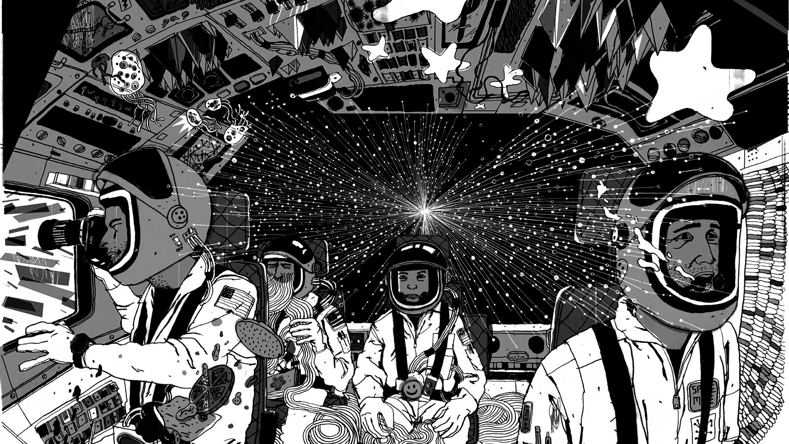 Упоротые космонавты обои