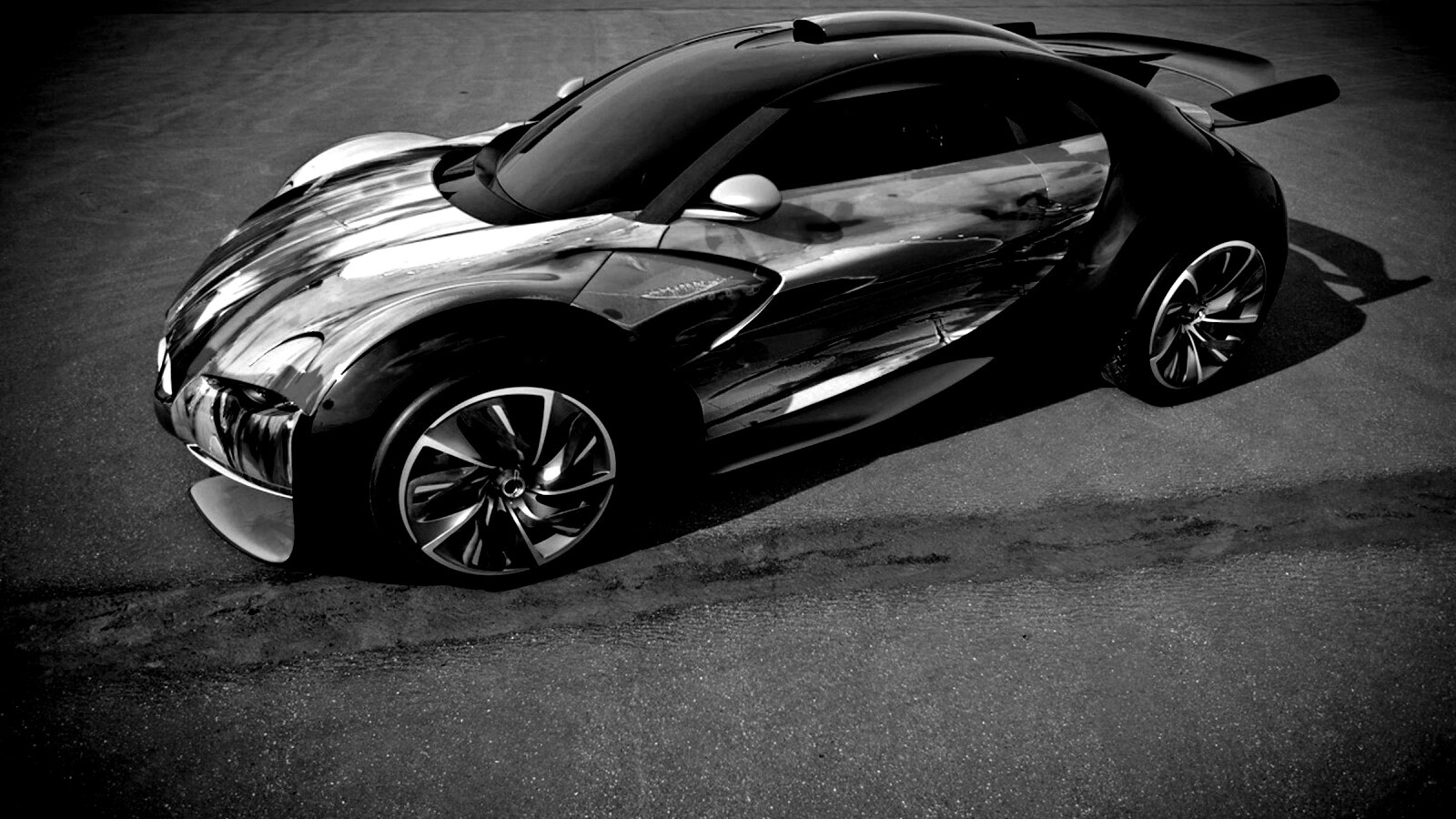 Раскрашенный спорткар ситроен обои