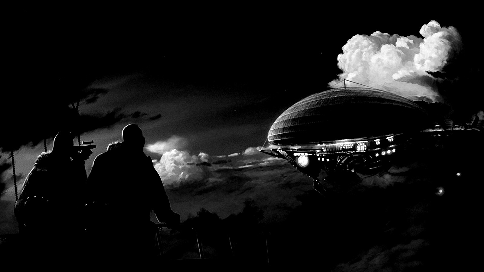 Инопланетный дирижабль обои