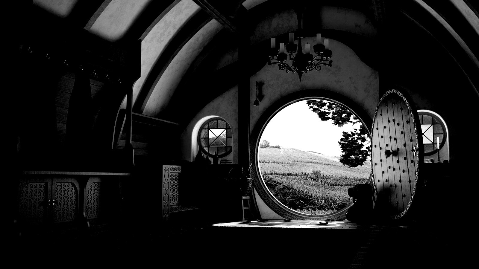 Дом хоббитов обои