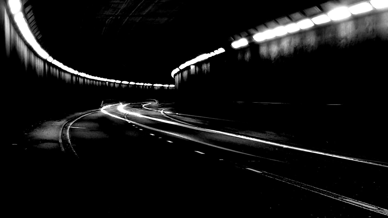 Огни в тоннеле обои