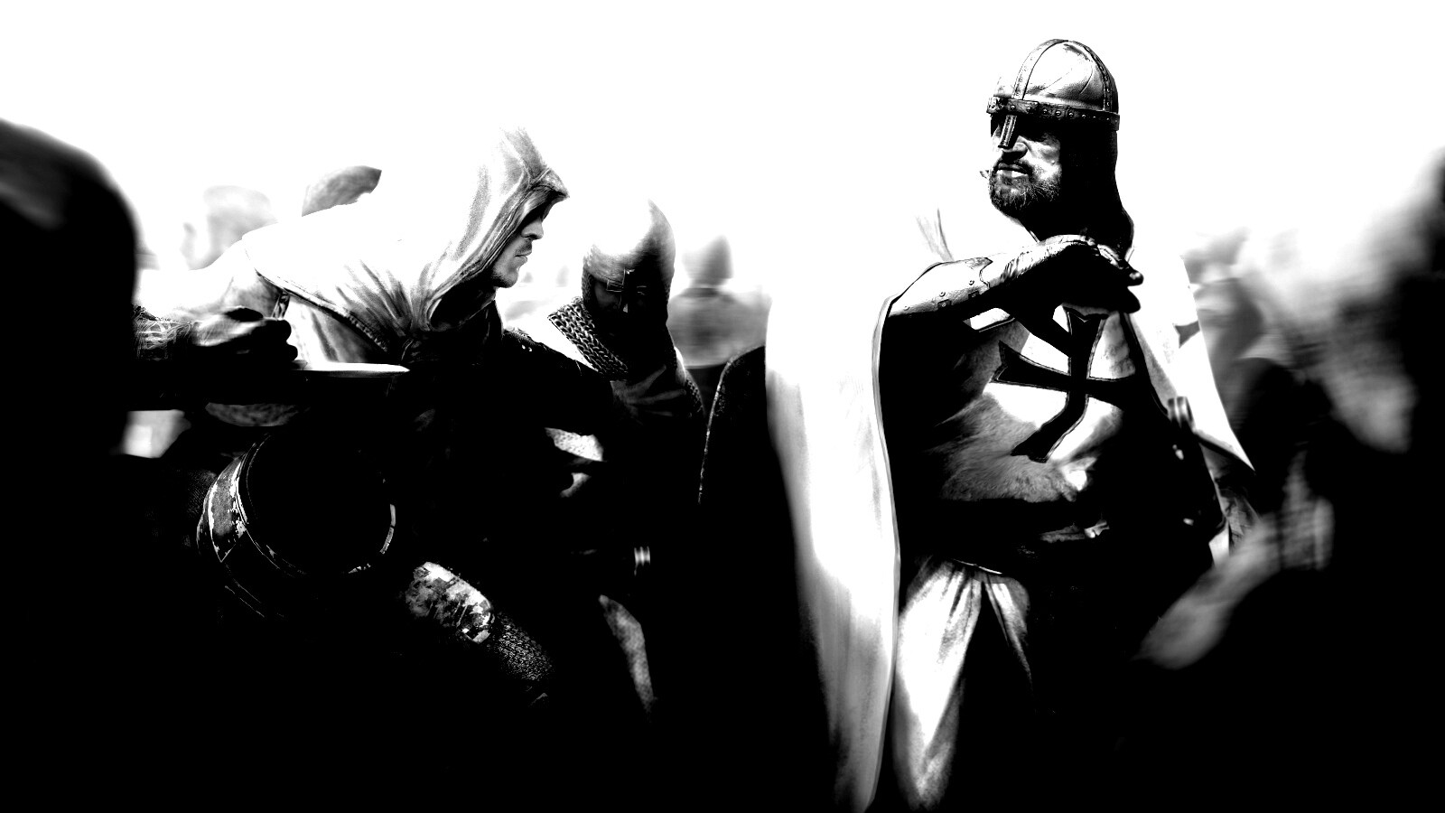 Ассасин убивает томплиера обои