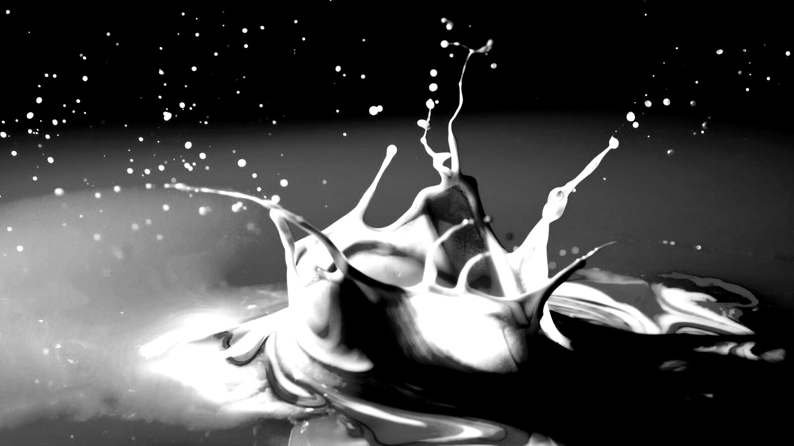 Брызги зеленой краски обои